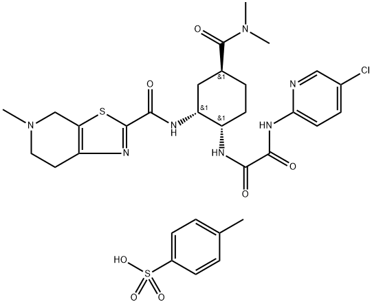 Edoxaban (TsOH salt) Struktur