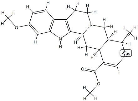 (20α)-16,17-Didehydro-11-methoxy-19α-methyl-18-oxayohimban-16-carboxylic acid methyl ester Struktur