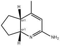 5H-Cyclopenta[b]pyridin-2-amine,4a,6,7,7a-tetrahydro-4-methyl-,(4aR,7aR)-rel-(9CI) Struktur