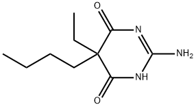 4,6(1H,5H)-Pyrimidinedione,2-amino-5-butyl-5-ethyl-(9CI) Struktur