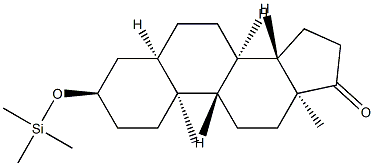 3α-(Trimethylsiloxy)-5β-androstan-17-one Struktur