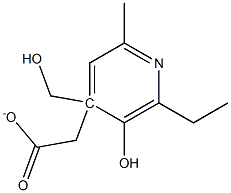 4-Pyridinemethanol,2-ethyl-3-hydroxy-6-methyl-,alpha-acetate(9CI) Struktur