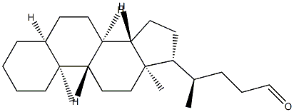 5β-Cholan-24-al Struktur