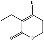 2H-Pyran-2-one,4-bromo-3-ethyl-5,6-dihydro-(9CI) Struktur