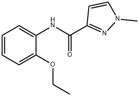 1H-Pyrazole-3-carboxamide,N-(2-ethoxyphenyl)-1-methyl-(9CI) Struktur