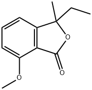 1(3H)-Isobenzofuranone,3-ethyl-7-methoxy-3-methyl-(9CI) Struktur