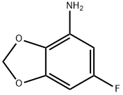 1,3-Benzodioxol-4-amine,6-fluoro-(9CI) Struktur