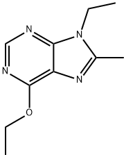 9H-Purine,6-ethoxy-9-ethyl-8-methyl-(9CI) Struktur