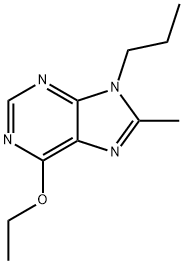 9H-Purine,6-ethoxy-8-methyl-9-propyl-(9CI) Struktur