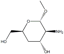 alpha-D-arabino-Hexopyranoside, methyl 2-amino-2,4-dideoxy- (9CI) Struktur