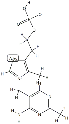 thiamine(1+) monophosphate(1-) Struktur