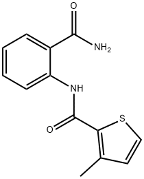 2-Thiophenecarboxamide,N-[2-(aminocarbonyl)phenyl]-3-methyl-(9CI) Struktur