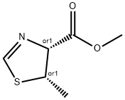 4-Thiazolecarboxylicacid,4,5-dihydro-5-methyl-,methylester,(4R,5S)-rel-(9CI) Struktur