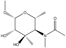 methyl N-acetylsibirosaminide Struktur