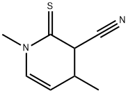 3-Pyridinecarbonitrile,1,2,3,4-tetrahydro-1,4-dimethyl-2-thioxo-(9CI) Struktur