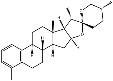 4-Methyl-19-norspirosta-1,3,5(10)-triene Struktur