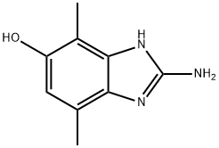 1H-Benzimidazol-5-ol,2-amino-4,7-dimethyl-(9CI) Struktur