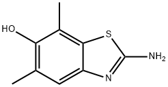 6-Benzothiazolol,2-amino-5,7-dimethyl-(9CI) Struktur