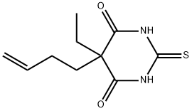 4,6(1H,5H)-Pyrimidinedione,5-(3-butenyl)-5-ethyldihydro-2-thioxo-(9CI) Struktur