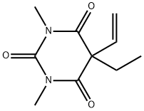 2,4,6(1H,3H,5H)-Pyrimidinetrione,5-ethenyl-5-ethyl-1,3-dimethyl-(9CI) Struktur