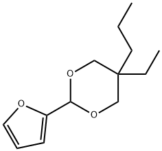 1,3-Dioxane,5-ethyl-2-(2-furanyl)-5-propyl-(9CI) Struktur