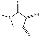 3-Pyrrolidinone,4-imino-1-methyl-5-thioxo-(9CI) Struktur