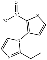 1H-Imidazole,2-ethyl-1-(2-nitro-3-thienyl)-(9CI) Struktur