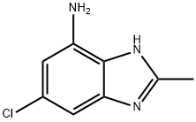 1H-Benzimidazol-4-amine,6-chloro-2-methyl-(9CI) Struktur