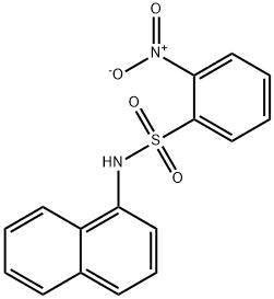 N-(1-naphthyl)-2-nitrobenzenesulfonamide Struktur