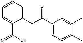 2-(3,4-Dimethyl-β-oxophenethyl)benzoic acid Struktur