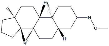 5α-Androstan-3-one O-methyl oxime Struktur