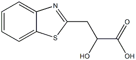 2-Benzothiazolepropanoicacid,alpha-hydroxy-(9CI) Struktur