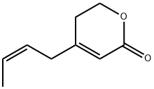 2H-Pyran-2-one, 4-(2Z)-2-butenyl-5,6-dihydro- (9CI) Struktur