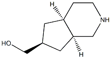 1H-Cyclopenta[c]pyridine-6-methanol,octahydro-,(4a-alpha-,6-bta-,7a-alpha-)-(9CI) Struktur