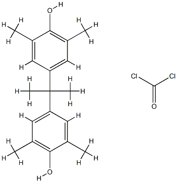 Carbonic dichloride, polymer with 4,4-(1-methylethylidene)bis2,6-dimethylphenol Struktur