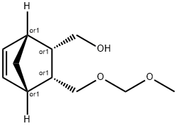 Bicyclo[2.2.1]hept-5-ene-2-methanol, 3-[(methoxymethoxy)methyl]-, (1R,2S,3R,4S)-rel- (9CI) Struktur