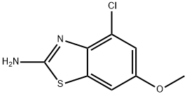 2-Benzothiazolamine,4-chloro-6-methoxy-(9CI) Struktur