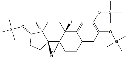 [Estra-1,3,5(10)-triene-2,3,17β-triyltri(oxy)]tris(trimethylsilane) Struktur