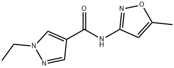 1H-Pyrazole-4-carboxamide,1-ethyl-N-(5-methyl-3-isoxazolyl)-(9CI) Struktur