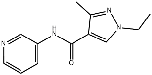 1H-Pyrazole-4-carboxamide,1-ethyl-3-methyl-N-3-pyridinyl-(9CI) Struktur