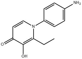 4(1H)-Pyridinone,1-(4-aminophenyl)-2-ethyl-3-hydroxy-(9CI) Struktur