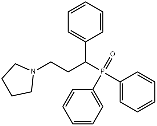 Diphenyl[α-[2-(1-pyrrolidinyl)ethyl]benzyl]phosphine oxide Struktur