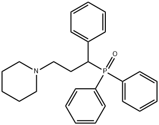 Diphenyl[α-(2-piperidinoethyl)benzyl]phosphine oxide Struktur