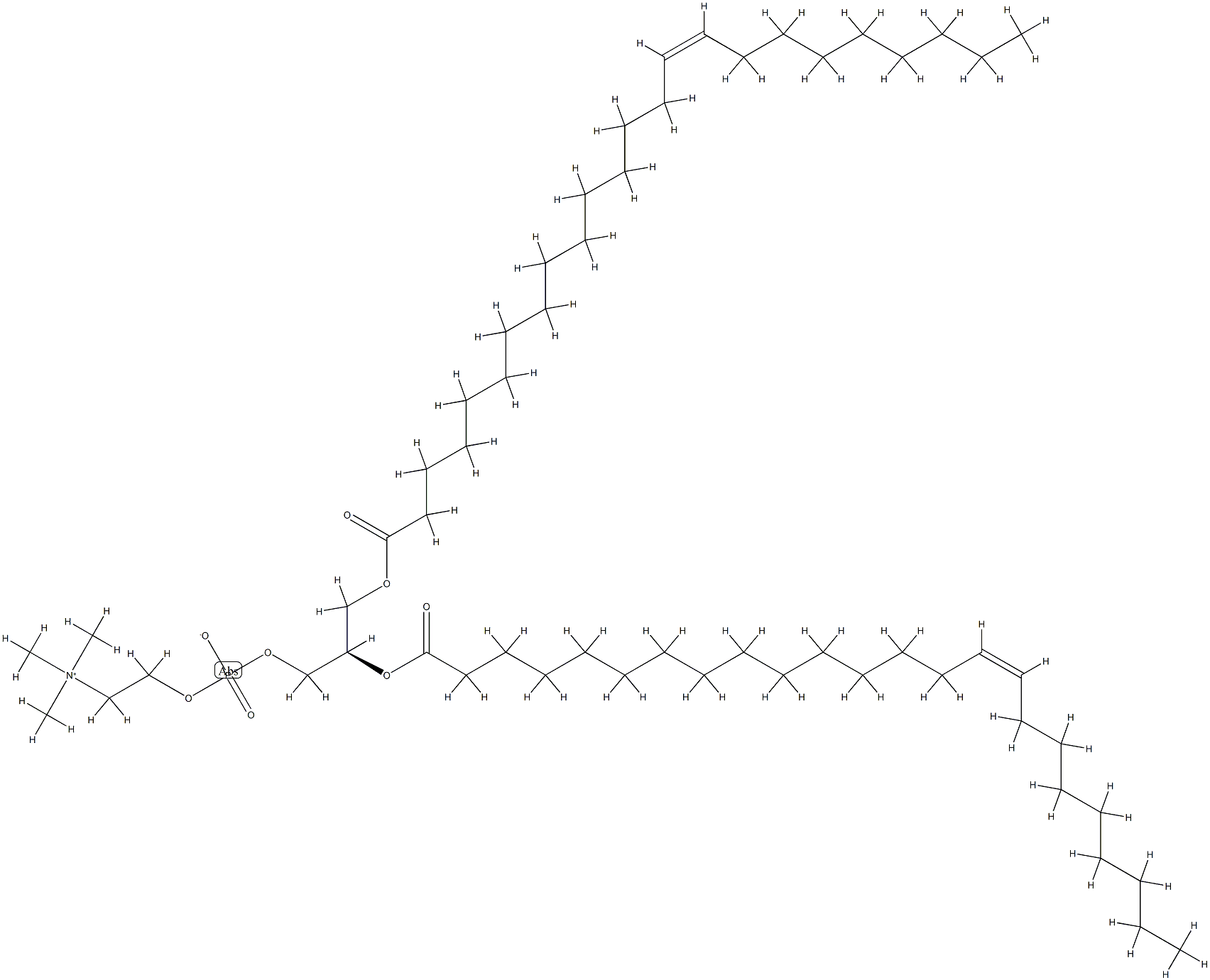 dinervonylphosphatidylcholine Struktur