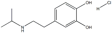 1,2-Benzenediol, 4-[2-[(1-methylethyl)amino]ethyl]-, hydrochloride (1:1) Struktur