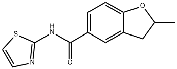 5-Benzofurancarboxamide,2,3-dihydro-2-methyl-N-2-thiazolyl-(9CI) Struktur