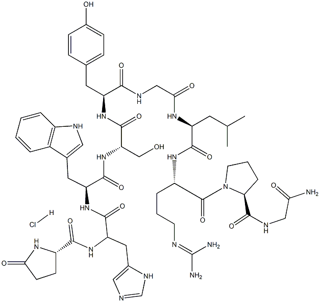 ゴナドレリン塩酸塩 化學(xué)構(gòu)造式