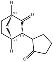 Bicyclo[2.2.1]heptan-2-one, 3-(2-oxocyclopentyl)-, (1R,3S,4S)-rel- (9CI) Struktur