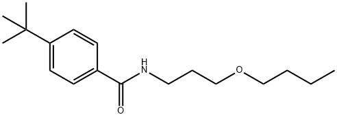 N-(3-butoxypropyl)-4-tert-butylbenzamide Struktur