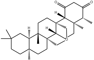 25,26-Epoxy-D:A-friedooleanane-1,3-dione Struktur